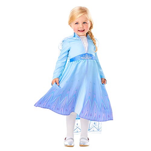 Generique - 3002842-3 - ELSA Frozen 2-Kostüm für Mädchen Lizenz-Kostüm blau-lila 84/98 (2-3 Jahre) von Rubie's