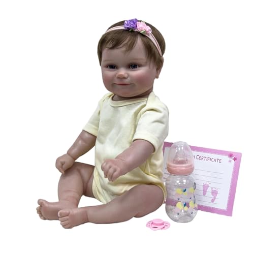 Générique Echte Reborn, Reborn für | Spielzeug für echte | Weiches Badespielzeug 50,8 cm (20 Zoll), realistische Reborn-Puppen, komplett beweglich für von Générique