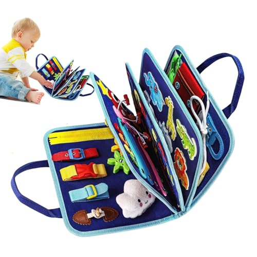Générique Educational Busy Book, Interactive Learning Toy, Sensory Activity Binder, Engaging Hands-on Design, Durable Child-Friendly Material, 29 x 24 cm, perfekt für Preschool-Entwicklung Générique Educational Busy Book, Interactive Learning Toy, Sensory Activity Binder, Engaging Hands-on Design, Durable Child-Friendly Material, 29 x 24 cm, perfekt für Preschool-Entwicklung von Générique
