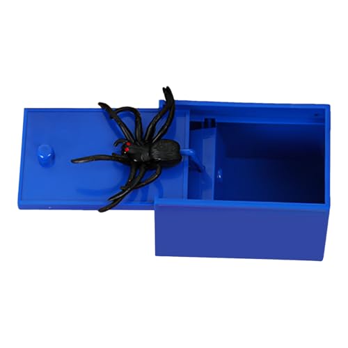 Générique Fake Spider, Prank Toy Box, Holz-Wooden Surprise Gag Gift, Spring-Loaded Hidden Spider Mechanismus, lustig für Halloween oder Partys, 3,94 Zoll, zufällige Farbe, 1 Stück von Générique