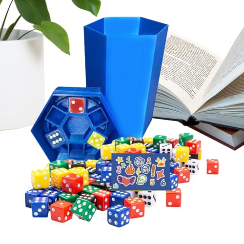 Générique Family Dice Games, Toss Dice Game, Fun Indoor Activity Set for Classroom, Travel, Entertainment, Party, Picknick, Camping, Schule, 5,99 x 5,98 cm, Blau und Gelb bunt Générique Family Dice Games, Toss Dice Game, Fun Indoor Activity Set for Classroom, Travel, Entertainment, Party, Picknick, Camping, Schule, 5,99 x 5,98 cm, Blau und Gelb bunt von Générique