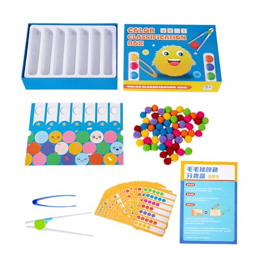 Générique Farbenfrohes Matching Toy, Toddler Stacking Sorter, Bildungs-Set, 26 x 17,2 x 5,6 cm, kompaktes Design, Heimgebrauch für Preschool, Kindergarten und Schule, Lernaktivität von Générique