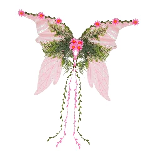 Générique Feenflügel für Frauen und Erwachsene, glitzerndes Kostüm, glänzende Flügel – Zubehör für Party und Festival für Weihnachten, Cosplay, Halloween, Garten, Stolz Générique Feenflügel für Frauen und Erwachsene, glitzerndes Kostüm, glänzende Flügel – Zubehör für Party und Festival für Weihnachten, Cosplay, Halloween, Garten, Stolz von Générique