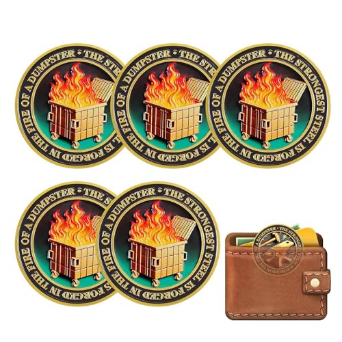 Générique Fire Challenge Coin, Funny Medallions and Challenge Coin Set of 5, Employee Appreciation Commemorative Coin for Farewell & Going Away for Workplace Supplies Desk Decor Générique Fire Challenge Coin, Funny Medallions and Challenge Coin Set of 5, Employee Appreciation Commemorative Coin for Farewell & Going Away for Workplace Supplies Desk Decor von Générique