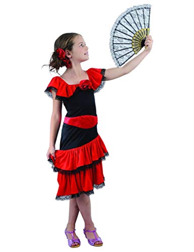 Generique - Flamenco Kostüm für Mädchen 122/134 (7-9 Jahre) von DEGUISE TOI