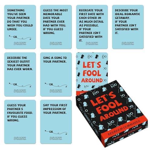 Fun Game Cards für Paare, 50 x Liebesfragen, Gesprächsdeck, Romantic Card Game to Deepen Connection, Fun Relationship Activity for Him and Her, Perfect for Special Occasions von Générique