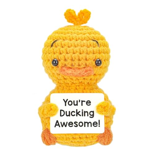 Générique Funny Gag Decor, Emotional Support Duck, Positive Wool Knitted Doll, Cut Stress-Relief Whimsical Emotional Support Handmade for Home, 3,94 x 1,97 Zoll Générique Funny Gag Decor, Emotional Support Duck, Positive Wool Knitted Doll, Cut Stress-Relief Whimsical Emotional Support Handmade for Home, 3,94 x 1,97 Zoll von Générique