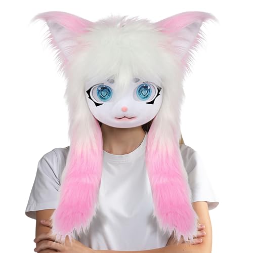 Générique Furry Head, Realistische Tierkatze Maske mit großen Augen und langem Haar, 50,9 x 40,5 cm, Lifelike Kostüm, Zubehör für Cosplay, Theater, Performances, Halloween, Masquerade Events Générique Furry Head, Realistische Tierkatze Maske mit großen Augen und langem Haar, 50,9 x 40,5 cm, Lifelike Kostüm, Zubehör für Cosplay, Theater, Performances, Halloween, Masquerade Events von Générique
