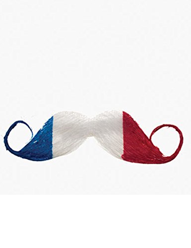 Generique - Fußball Fan Schnurrbart Frankreich blau-Weiss-rot Generique - Fußball Fan Schnurrbart Frankreich blau-Weiss-rot von Generique -