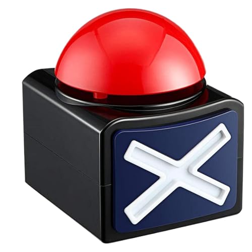 Générique Game Answer Buzzers, Funny Game Show, Perfect for Paare, Buzzer Buttons with Light & Alarm Sound, Interactive Prank Tool, Family Games, Club Carnivals, 4-Pack, 1-2 cm von Générique