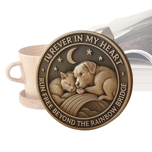 Générique Gedenkmedaillon für Tiere, immer Remembered für immer geliebte | Kollektion kleiner inspirierender Keepsakes für Hommage Trost Ausstellung Tod Freundschaft von Générique
