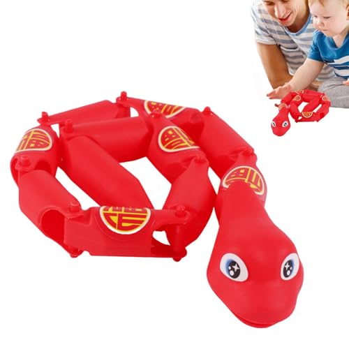 Générique Gedrehtes Spielzeug, flexible Snake | Spielzeug mit Gelenken, niedliches Schlangenzubehör | lustiges Tierornament von Générique