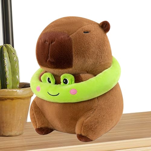 Générique Gefülltes Capybara Plüschtier, niedliches Capybara-Spielzeug, 30,5 cm Frosch-Schwimmringe, weiche niedliche Puppe, Cartoon-Tier für Wohnzimmer, Schlafzimmer, Schlafzimmer, Heimdekoration Générique Gefülltes Capybara Plüschtier, niedliches Capybara-Spielzeug, 30,5 cm Frosch-Schwimmringe, weiche niedliche Puppe, Cartoon-Tier für Wohnzimmer, Schlafzimmer, Schlafzimmer, Heimdekoration von Générique