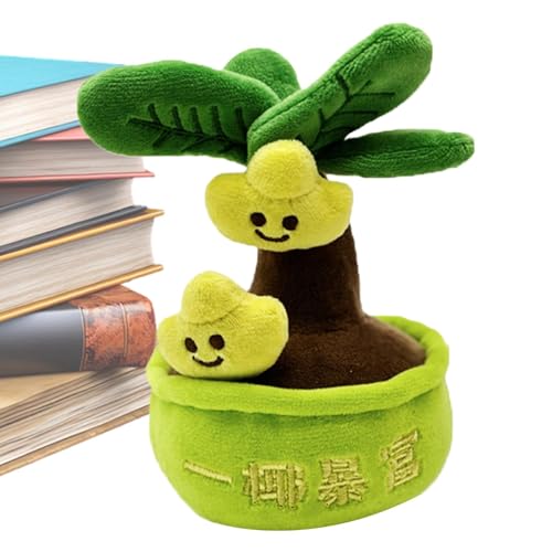 Générique Gefülltes Töpfchen, gefülltes Plüschtier im Topf – kuschelige Begleitung Money Tree, Spielzeug aus Plüsch, Blumentopf, superweiches Plüschkissen für Mädchen und , kuscheliges von Générique