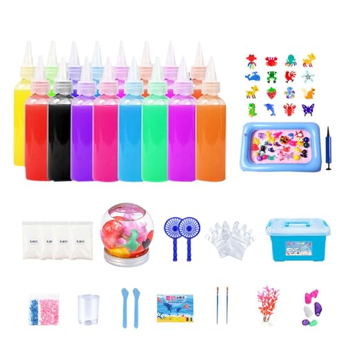 Générique Gel-Kit, kreatives Wasser-Jelly Set, Water Fairy Gel Set für und Mädchen, Sea Creature Mold Gel Craft Kit, Spaß und Bildung Wassertiere, Bastelset für Meeresgründe Générique Gel-Kit, kreatives Wasser-Jelly Set, Water Fairy Gel Set für und Mädchen, Sea Creature Mold Gel Craft Kit, Spaß und Bildung Wassertiere, Bastelset für Meeresgründe von Générique