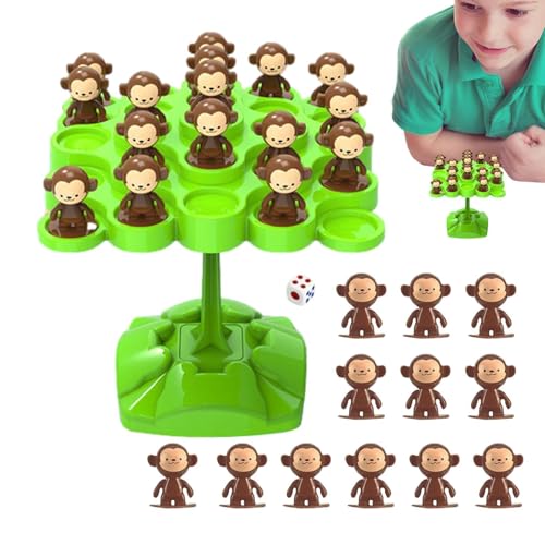 Générique Gleichgewichtspiel für Affen – Balance-Balance-Brett, pädagogisches Balance Tree, Balancierendes und kreatives Baumspielzeug für Party und Weihnachten von Générique