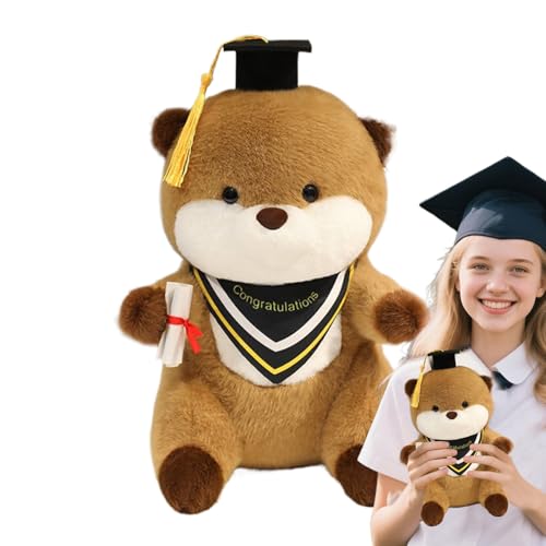 Générique Graduation Stuffed Animal, Cute Otters Throw, 9,13 x 3,43 Zoll realistisches Plüschtier, Tiermütze, Weihnachts-Party-Dekoration für Zimmer, Geburtstag, Valentinstag Générique Graduation Stuffed Animal, Cute Otters Throw, 9,13 x 3,43 Zoll realistisches Plüschtier, Tiermütze, Weihnachts-Party-Dekoration für Zimmer, Geburtstag, Valentinstag von Générique