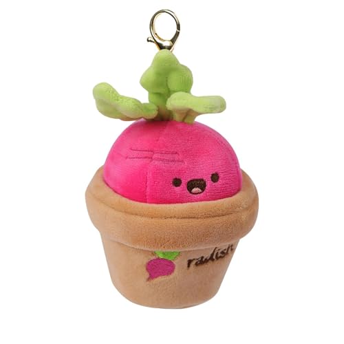 Générique Graz Töpfchen – flauschiges Spielzeug, Karottenfigur | mit niedlichem Stoff mit Kopf, dekoratives Kuschelspielzeug für Büro, Schlafzimmer, Fensterbank oder kreative Geschenkideen von Générique