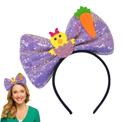 Générique Haarbänder, Easter Theme Pailletten Schleife Haarband, Stylish Party Supplies, Fotografie Requisiten für Erwachsene, Damen, Teenage Girls, Ideal für Feiertage und Festliche Outfits Générique Haarbänder, Easter Theme Pailletten Schleife Haarband, Stylish Party Supplies, Fotografie Requisiten für Erwachsene, Damen, Teenage Girls, Ideal für Feiertage und Festliche Outfits von Générique