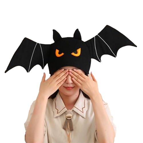 Générique Halloween-Hut – niedlicher Halloween-Partyhut mit Fledermausflügeln | gruseliges festliches Accessoire für Teenager, Photoshoots, Shows, Veranstaltungen, Karneval, Parade von Générique