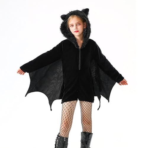 Générique Halloween-Kostüm, Fledermaus-Kostüm, Mädchen, Jungen, Karnevalskostüm, Cosplay, Demon Verkleidung, Halloween, für Abend, lustig, Halloween-Kostüm Générique Halloween-Kostüm, Fledermaus-Kostüm, Mädchen, Jungen, Karnevalskostüm, Cosplay, Demon Verkleidung, Halloween, für Abend, lustig, Halloween-Kostüm von Générique