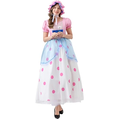 Générique Halloween-Kostüm, Mutter, Tochter, Schäferin, für Kostümpartys, Shows und Cosplay, Familie, mit Zubehör, Felder, Halloween-Kostüm T368 von Générique