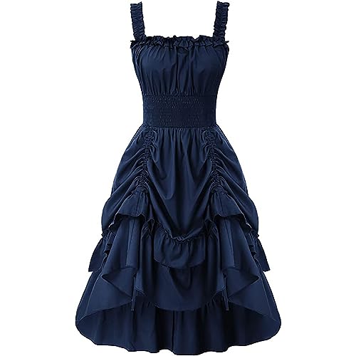 Générique Halloween Kostüm Mittelalterliche Kleider für Frauen Vintage Maxi Kleid Gothic Viktorianisch Renaissance Cosplay Karneval Mittelalter Maskerade Kostüm Ärmellos Halloween-Kleidung Générique Halloween Kostüm Mittelalterliche Kleider für Frauen Vintage Maxi Kleid Gothic Viktorianisch Renaissance Cosplay Karneval Mittelalter Maskerade Kostüm Ärmellos Halloween-Kleidung von Générique