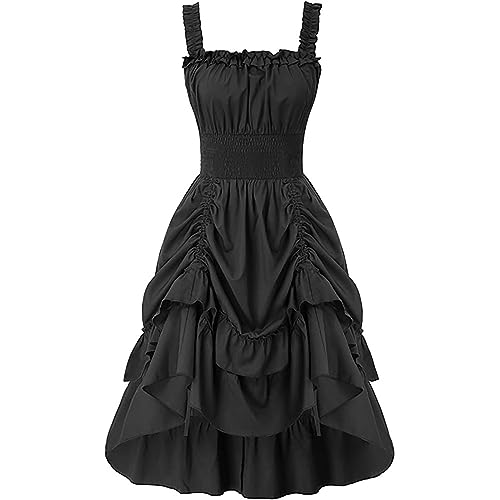Générique Halloween Kostüm Mittelalterliche Kleider für Frauen Vintage Maxi Kleid Gothic Viktorianisch Renaissance Cosplay Karneval Mittelalter Maskerade Kostüm Ärmellos Halloween-Kleidung Générique Halloween Kostüm Mittelalterliche Kleider für Frauen Vintage Maxi Kleid Gothic Viktorianisch Renaissance Cosplay Karneval Mittelalter Maskerade Kostüm Ärmellos Halloween-Kleidung von Générique