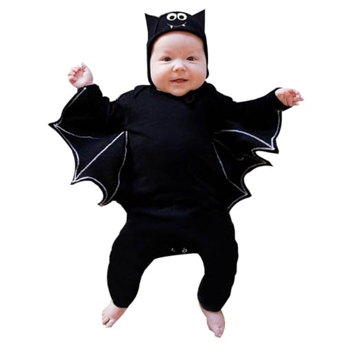 Générique Halloween-Kostüm für Babys, Jumpsuit, Fledermaus, Langarm, Kostüm, Säugling, Mädchen, Jungen, Karneval, Verkleidung für Halloween, Baby, Mädchen, Herbst, Halloween-Kostüm Générique Halloween-Kostüm für Babys, Jumpsuit, Fledermaus, Langarm, Kostüm, Säugling, Mädchen, Jungen, Karneval, Verkleidung für Halloween, Baby, Mädchen, Herbst, Halloween-Kostüm von Générique