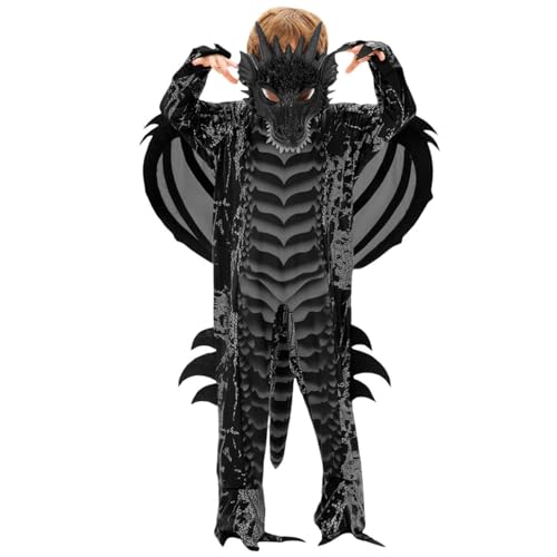 Générique Halloween-Kostüm für Kinder, Dinosaurier, Dämon, Cosplay, für Rollenspiel, Show und gruselige Verkleidungsparty, für 3 bis 13 Jahre, Verkleidung für Kinder, Halloween, T594 Générique Halloween-Kostüm für Kinder, Dinosaurier, Dämon, Cosplay, für Rollenspiel, Show und gruselige Verkleidungsparty, für 3 bis 13 Jahre, Verkleidung für Kinder, Halloween, T594 von Générique