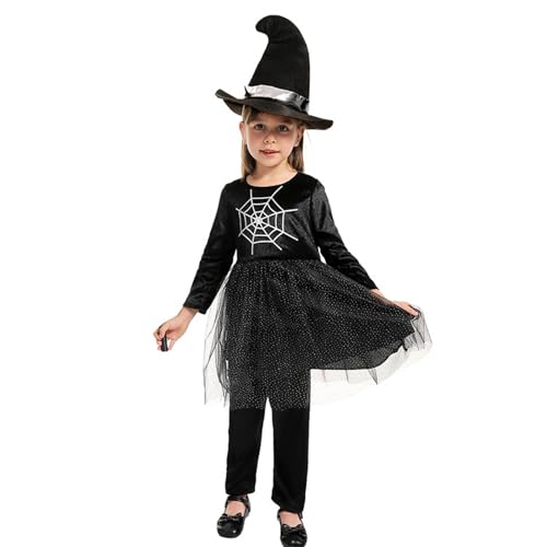 Générique Halloween-Kostüm für Kinder, Hexe, Geisterumhang, Spinne, für Karneval, Show und Kostümparty, mit Drapierungseffekt, für 3 bis 13 Jahre, Verkleidung für Kinder, Halloween, T481 Générique Halloween-Kostüm für Kinder, Hexe, Geisterumhang, Spinne, für Karneval, Show und Kostümparty, mit Drapierungseffekt, für 3 bis 13 Jahre, Verkleidung für Kinder, Halloween, T481 von Générique