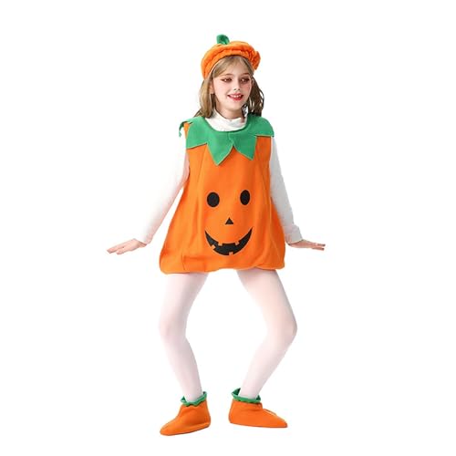 Générique Halloween-Kostüm für Kinder, Kürbis, Cosplay, für Kostümpartys, Make-up und Bühnenshow, mit spitzem Hut, Verkleidung für Kinder, Halloween, T513 Générique Halloween-Kostüm für Kinder, Kürbis, Cosplay, für Kostümpartys, Make-up und Bühnenshow, mit spitzem Hut, Verkleidung für Kinder, Halloween, T513 von Générique