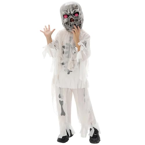Générique Halloween-Kostüm für Kinder, Skelett, Cosplay, mit phosphoreszierender Brille, für Rollenspiel und Party, Kostüm, für 3 bis 15 Jahre, Verkleidung für Kinder, Halloween Générique Halloween-Kostüm für Kinder, Skelett, Cosplay, mit phosphoreszierender Brille, für Rollenspiel und Party, Kostüm, für 3 bis 15 Jahre, Verkleidung für Kinder, Halloween von Générique