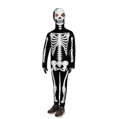Générique Halloween-Kostüm für Kinder, Skelett, phosphoreszierend, Cosplay, für Kostümpartys, Shows und Nachtveranstaltungen, für 3 bis 11 Jahre, Verkleidung für Kinder, Halloween, T310 Générique Halloween-Kostüm für Kinder, Skelett, phosphoreszierend, Cosplay, für Kostümpartys, Shows und Nachtveranstaltungen, für 3 bis 11 Jahre, Verkleidung für Kinder, Halloween, T310 von Générique
