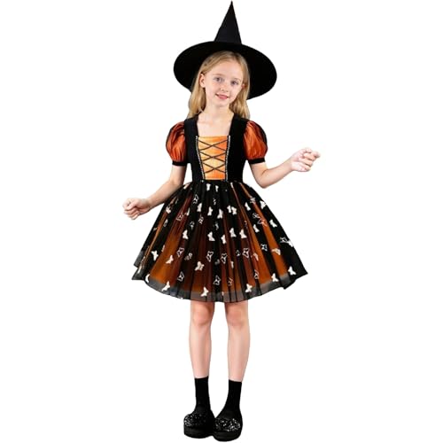 Générique Halloween-Kostüm für Kinder, Tüllkleid, Blasenärmel, für Show, Cosplay, Party, Verkleidungen und Rollenspiele, für Mädchen, Halloween-Kostüm, Mädchen, T707 Générique Halloween-Kostüm für Kinder, Tüllkleid, Blasenärmel, für Show, Cosplay, Party, Verkleidungen und Rollenspiele, für Mädchen, Halloween-Kostüm, Mädchen, T707 von Générique