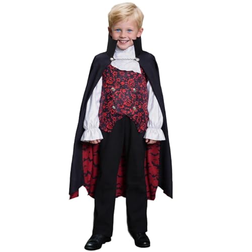 Générique Halloween-Kostüm für Kinder, mittelalterliches Kleid, für Kostümparty, Cosplay und Show, elegant, für 3 bis 12 Jahre, Verkleidung für Kinder, Halloween, T548 von Générique