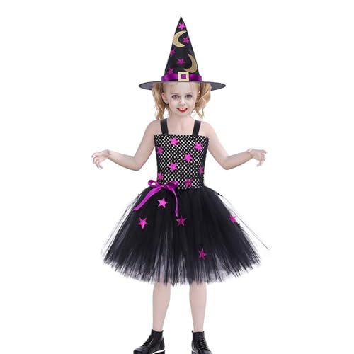 Générique Halloween-Kostüm für Mädchen, Hexe, für Rollenspiel, Bühnenaufführung und Kostümparty, mit Tüllkleid, für 2 bis 12 Jahre, Halloween-Kostüm, Mädchen, T561 Générique Halloween-Kostüm für Mädchen, Hexe, für Rollenspiel, Bühnenaufführung und Kostümparty, mit Tüllkleid, für 2 bis 12 Jahre, Halloween-Kostüm, Mädchen, T561 von Générique