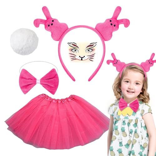 Générique Hasenkostüm-Set, Kostüm-Set, Halloween-Halloween-Kostüm-Set | Lustiges Cosplay-Zubehör, Accessoires für Frauen, Mädchen Générique Hasenkostüm-Set, Kostüm-Set, Halloween-Halloween-Kostüm-Set | Lustiges Cosplay-Zubehör, Accessoires für Frauen, Mädchen von Générique