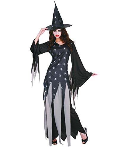 Generique - Hexen-Kostüm Damen Halloween Einheitsgröße (40) von DEGUISE TOI
