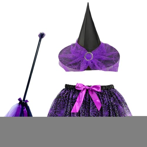 Générique Hexenkostüm-Set für Halloween – Cosplay-Kostüm-Set mit und Rock für Kinder – verstellbar für Kostümpartys, Fotoshootings, Karneval, Halloween Générique Hexenkostüm-Set für Halloween – Cosplay-Kostüm-Set mit und Rock für Kinder – verstellbar für Kostümpartys, Fotoshootings, Karneval, Halloween von Générique