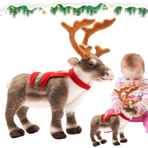 Générique Hirschtier | Dekoratives weiches Hirschkissen aus Plüsch – niedliches Rentier-Ornament, 33,7 cm, Weihnachtsspielzeug für Stühle, Schlafzimmer, Sofas und Betten Générique Hirschtier | Dekoratives weiches Hirschkissen aus Plüsch – niedliches Rentier-Ornament, 33,7 cm, Weihnachtsspielzeug für Stühle, Schlafzimmer, Sofas und Betten von Générique