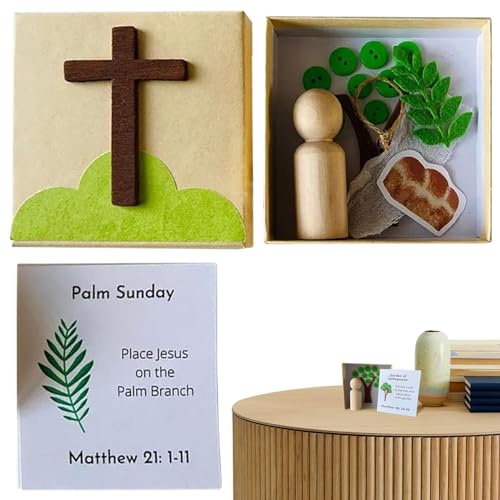 Générique Holy Week Box, Religious Festive Bible Game, Resurrection Story Activity, Easter Decorations, 1 Set, for Basketball Stuffers, Family, Church, Kids' Faith Education More Générique Holy Week Box, Religious Festive Bible Game, Resurrection Story Activity, Easter Decorations, 1 Set, for Basketball Stuffers, Family, Church, Kids' Faith Education More von Générique