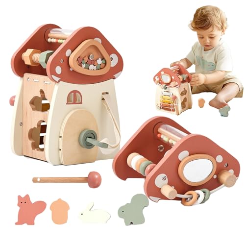 Générique Holzform Matching, Sorting Toy Kids, 8,02 Zoll (20,3 cm) Lernspielzeug für Finger, entwickelt feine Motorskills, Farbformerkennung für Kinder im Alter von 2-6 Jahren von Générique