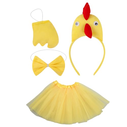 Générique Huhn-Kostüm für lustiges Huhn-Outfit, Zubehör für Halloween, Weihnachten, Thanksgiving mit Fliege und Bandana Générique Huhn-Kostüm für lustiges Huhn-Outfit, Zubehör für Halloween, Weihnachten, Thanksgiving mit Fliege und Bandana von Générique