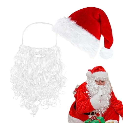 Générique Hut für Erwachsene, lustiger Weihnachtshut und Bär, Roter Weihnachtsmann-Hut-Set, Winter, Feiertagskostüm, Weihnachtsparty, Kostüm-Zubehör, Seasonal Dress-Up Kit Générique Hut für Erwachsene, lustiger Weihnachtshut und Bär, Roter Weihnachtsmann-Hut-Set, Winter, Feiertagskostüm, Weihnachtsparty, Kostüm-Zubehör, Seasonal Dress-Up Kit von Générique