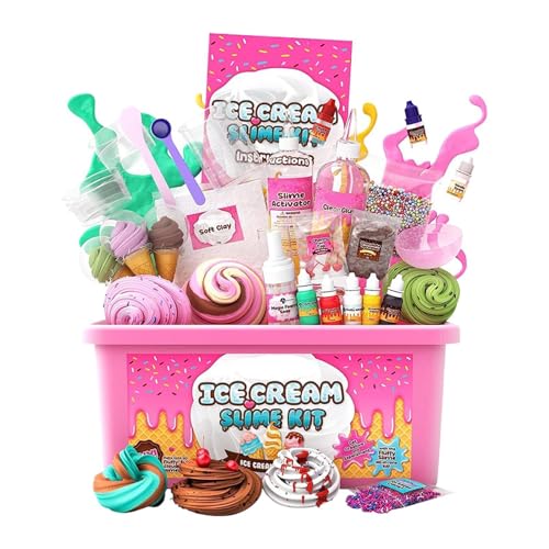 Générique Ice Cream Handmade Toy Set, Handmade Clay Kit, Butter Clay Making Kit, Non-Sticky Soft Butter Clay Kit, Kids Jelly Clay Kits, Soft Clay Making, Cloud Clay Making Kit, Foam Clay Making Kit von Générique