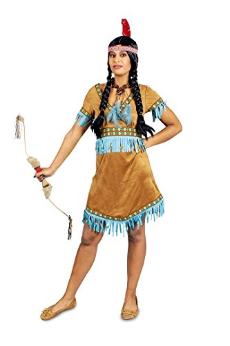 Generique - Indianerin Kostüm türkis mit Fransen Damen Generique - Indianerin Kostüm türkis mit Fransen Damen von Generique -