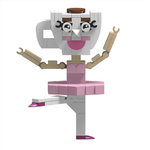 Générique Italian Brainrot Bausteine, Figuren zum Zusammenbauen, Figur Tung Tung Sahur, Konstruktionsspielzeug, Tralero Tralala Sammelfigur (Ballerina Cabucino) von Générique