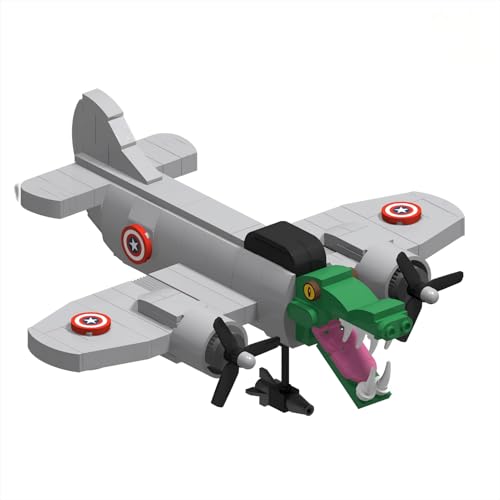 Générique Italian Brainrot Figuren zum Zusammenbauen, Figur Tung Tung Sahur, Bausteine, Tralalero Tralala Sammelfigur (Bombardiro Krokodilo2) von Générique