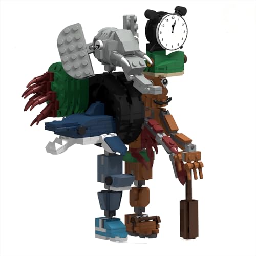 Générique Italian Brainrot Konstruktion Spezialblöcke, verschmolzene Form, Figuren zum Zusammenbauen, Figur Tung Tung Sahur Tralalero Tralala Sammlerfigur kreatives Geschenk (120 Stück) von Générique